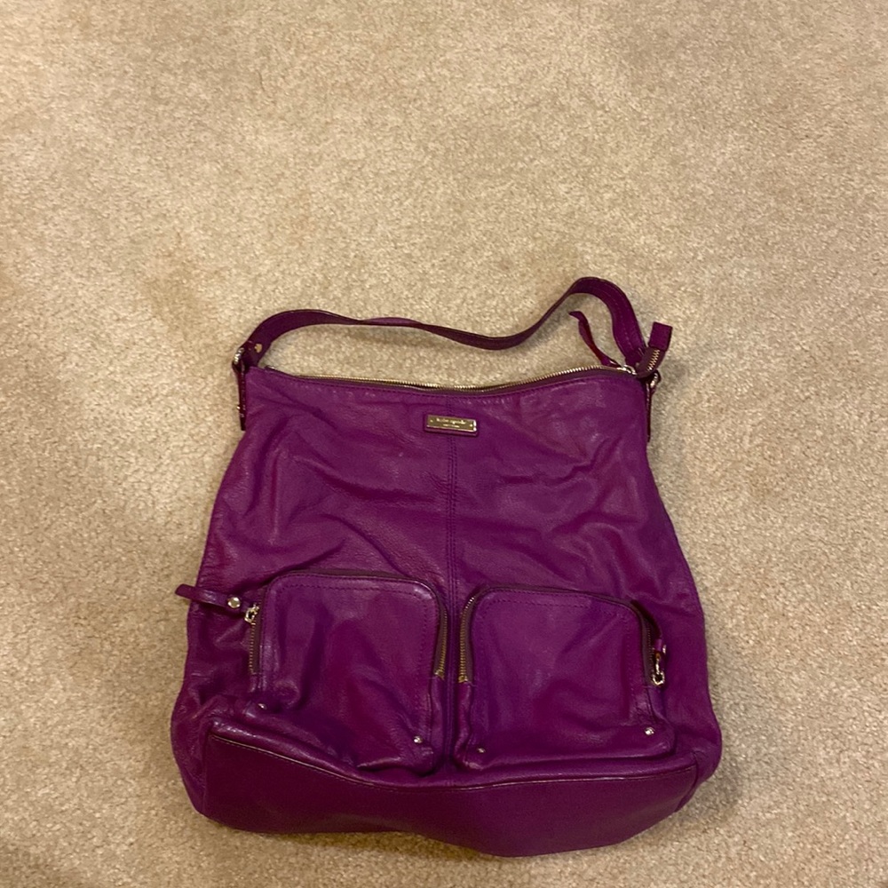 Purple kate spade satchel bag